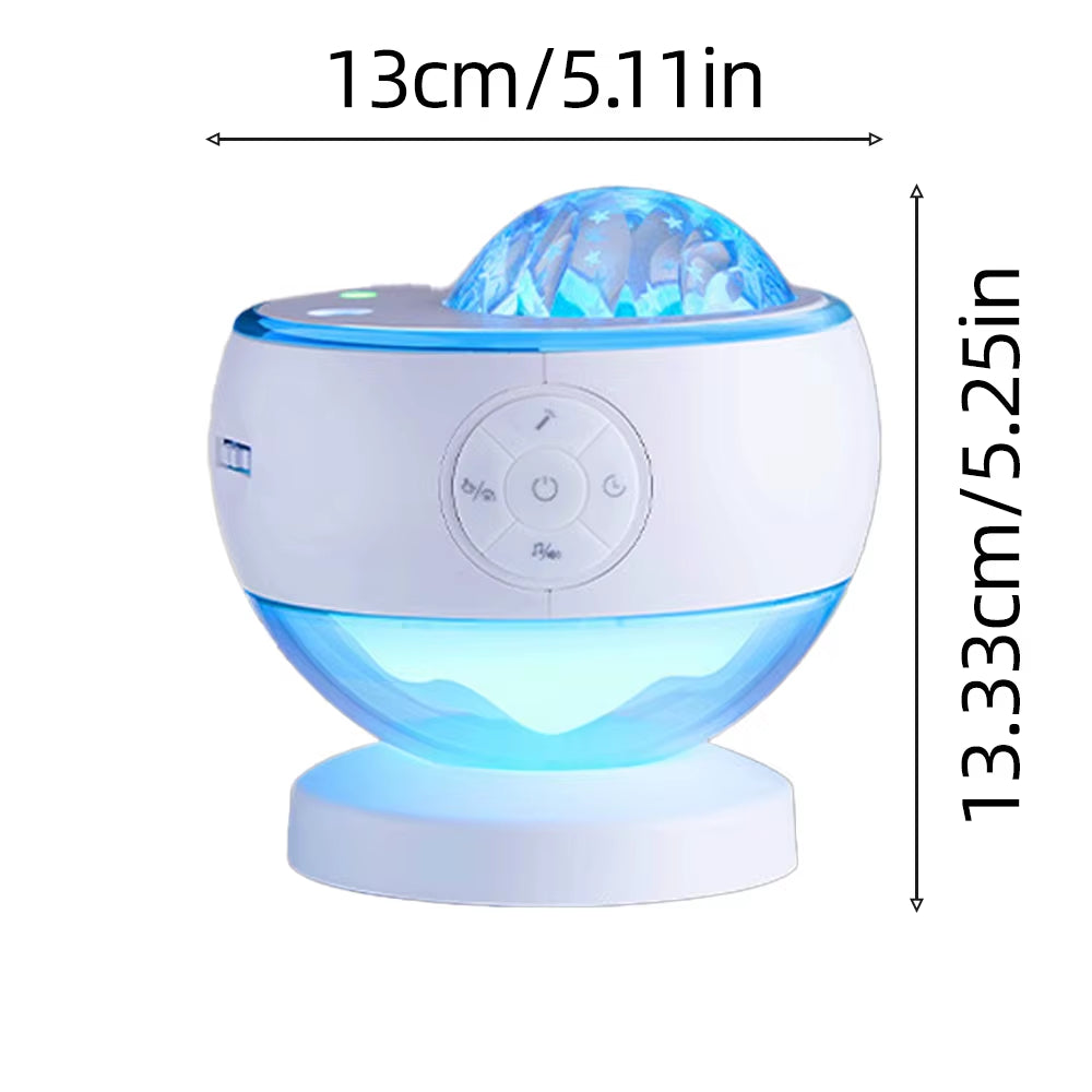 LED Northern Lights Projection Lights with Music Ambient Lights USB Night Lights Galaxy Moon Light Room Decoration Holiday Gifts